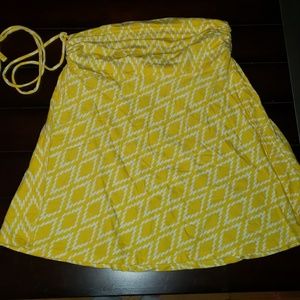 Patagonia vibrant yellow and white skirt SZ medium
